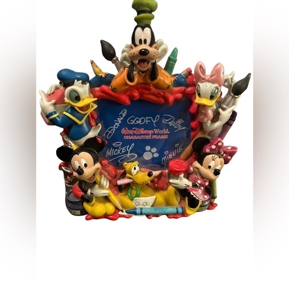 Disney World 3D Picture Frame MICKEY MINNIE DONALD DAISY PLUTO GOOFY Art Paint - Picture 2 of 6
